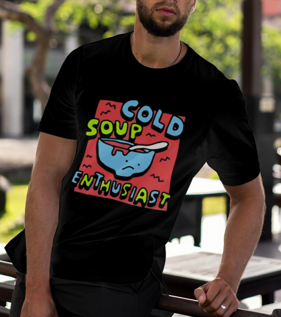 Zoe Bread Cold Soup Enthusiast Retro Gazpacho Vibes T-Shirt