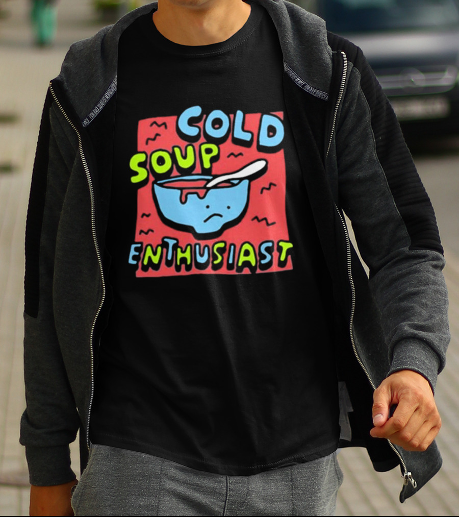 Zoe Bread Cold Soup Enthusiast Retro Gazpacho Vibes T-Shirt