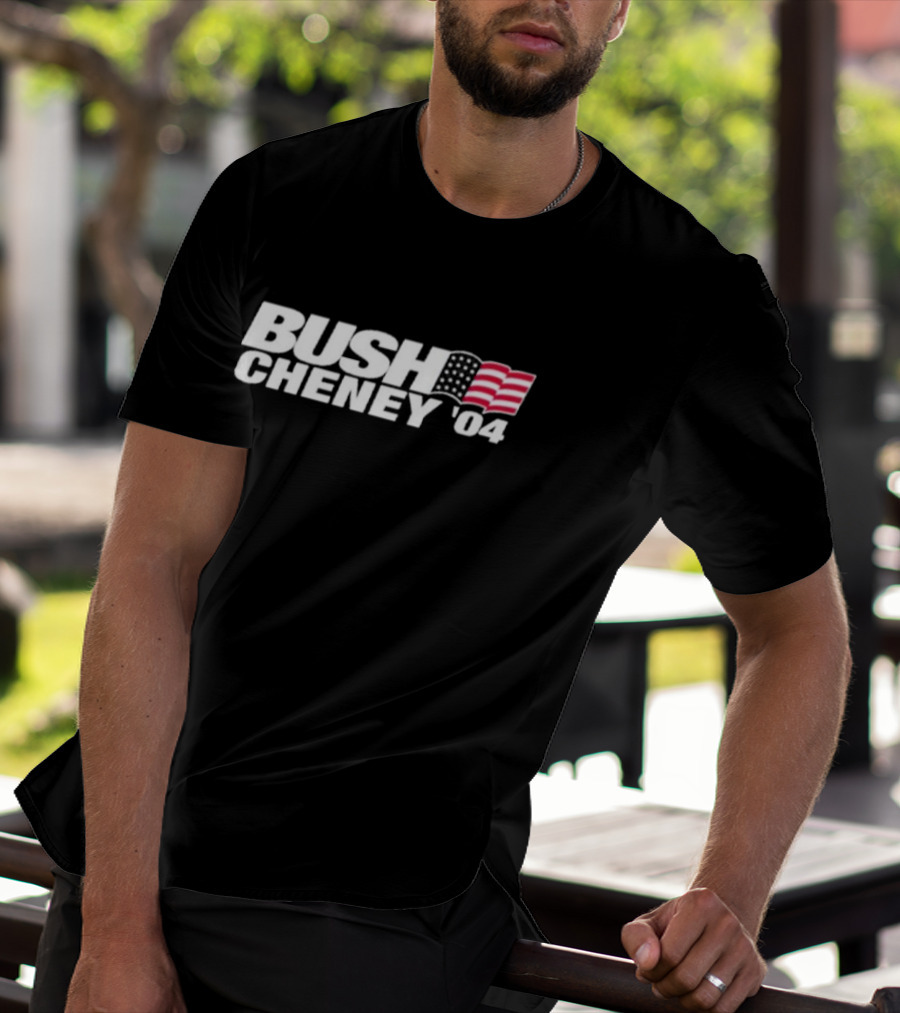 BUSH CHENEY '04 American Flag T-Shirt
