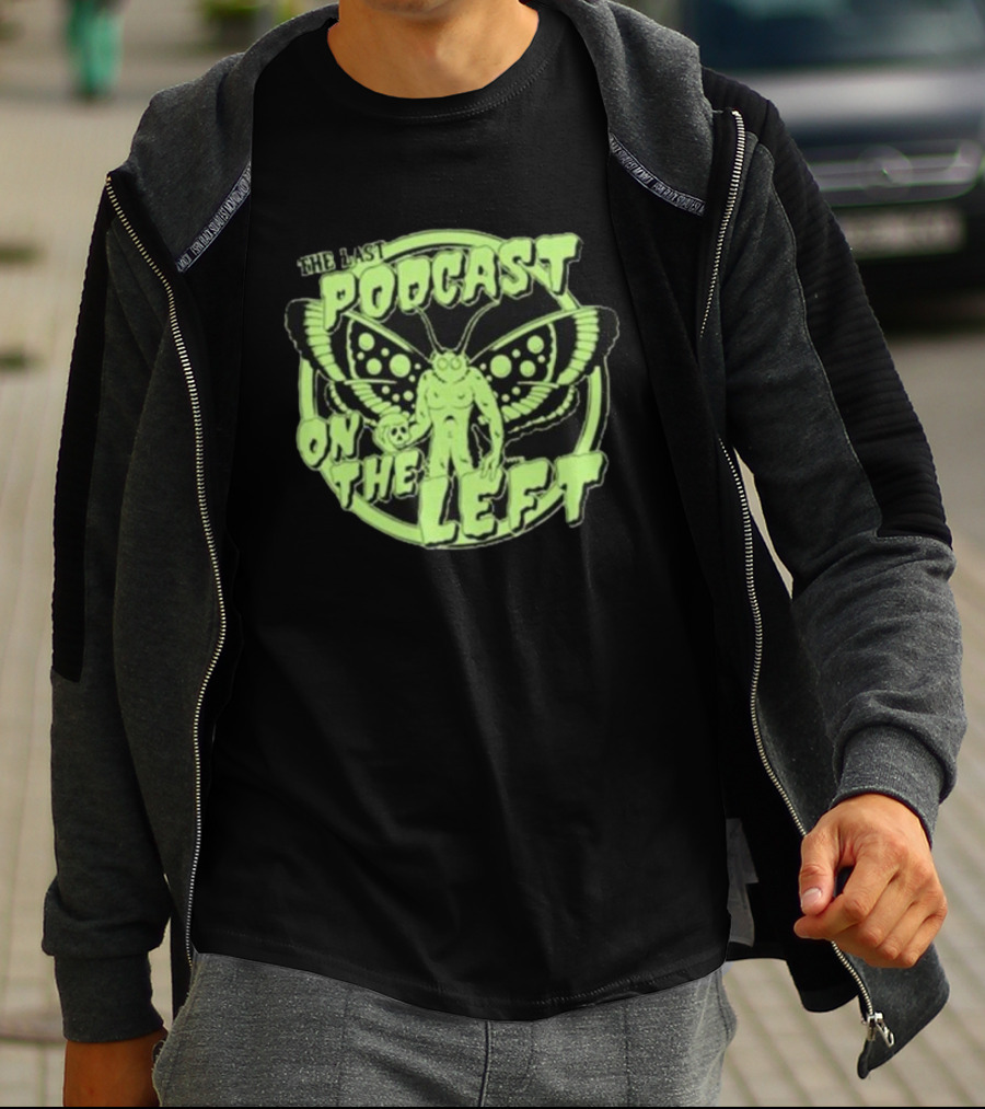 The Last Podcast On The Left Mothman Neon T-Shirt