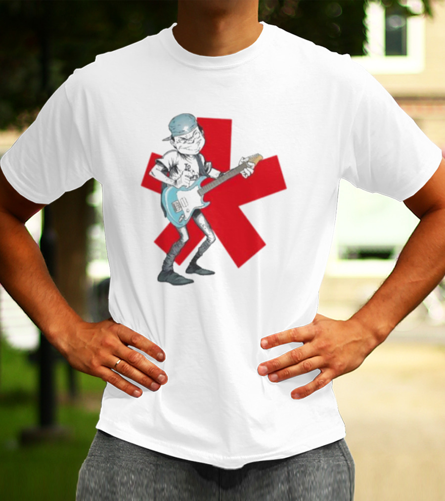 Tmd Comic By Thomas Tenney Rock Guitar Character With Red Asterisk T-Shirt
