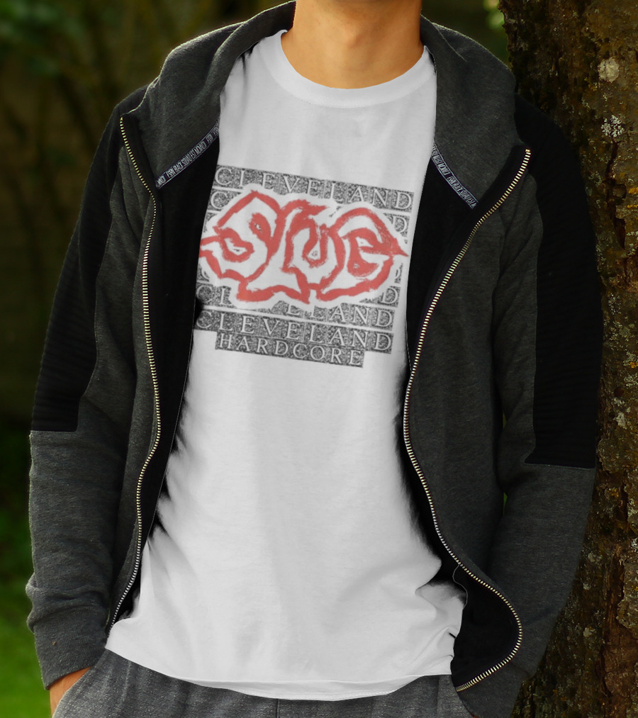 Cleveland Ohio Hardcore Slug Red Graffiti T-Shirt