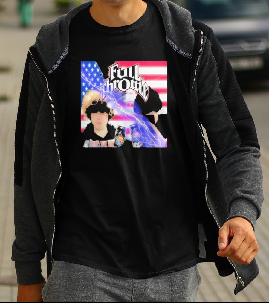 Full Throttle Stars And Stripes Energy Drink Lightning Burst T-Shirt