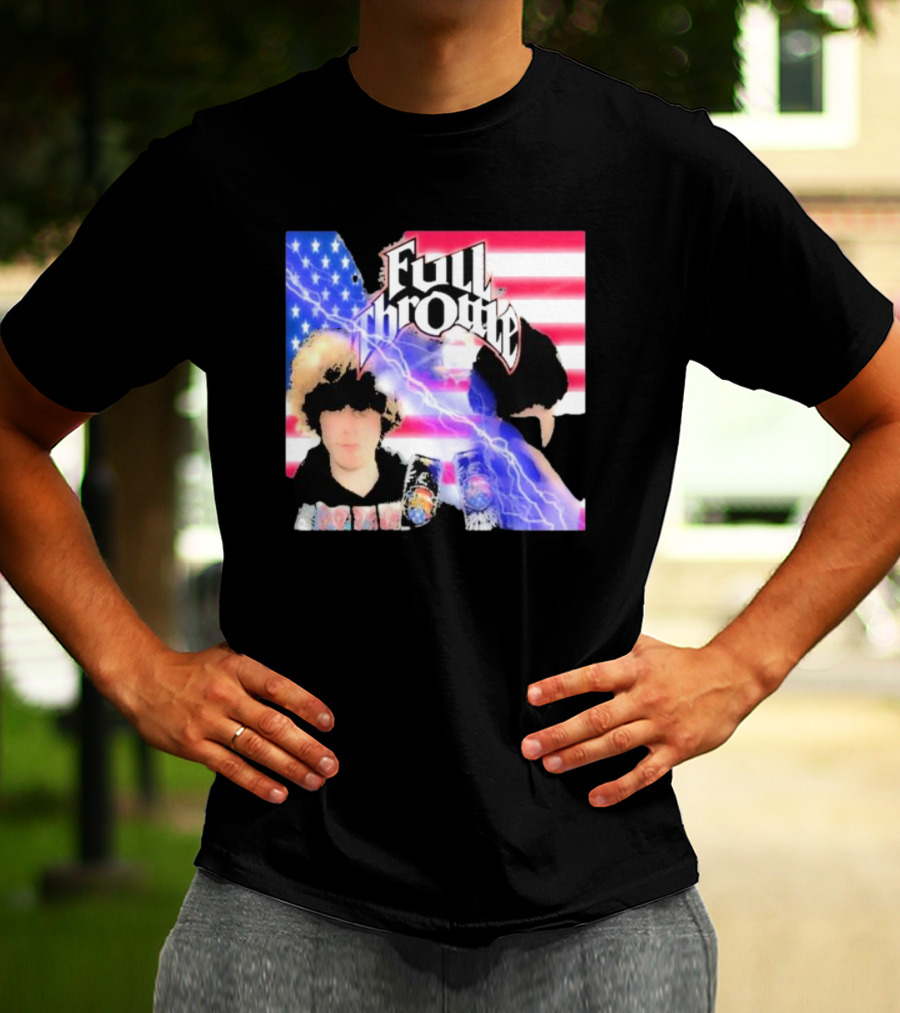 Full Throttle Stars And Stripes Energy Drink Lightning Burst T-Shirt