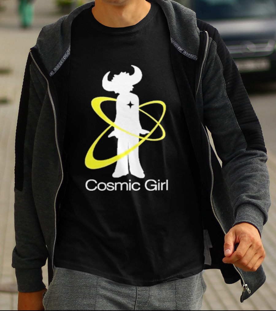 Jamiroquai Cosmic Girl Buffalo Yellow Swirl T-Shirt
