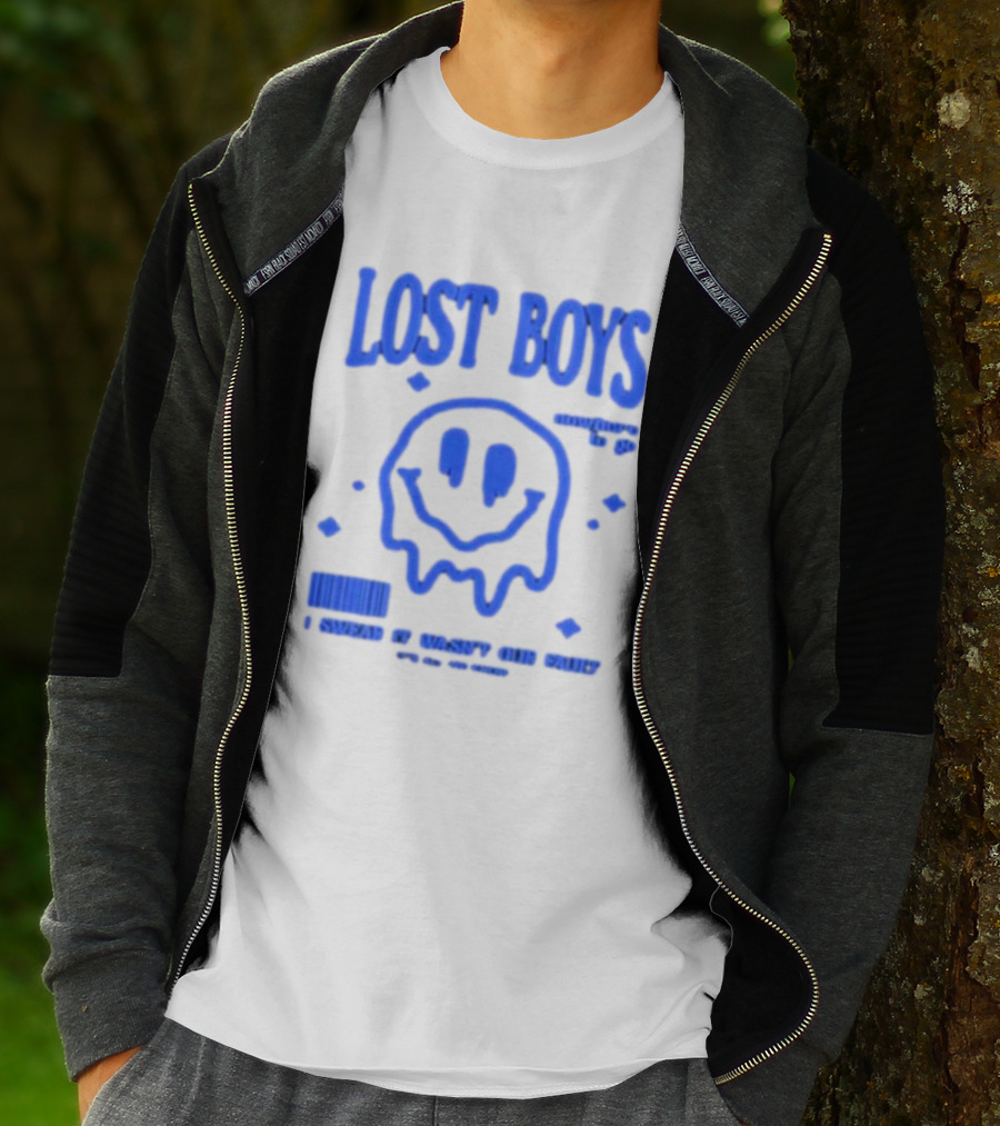 Lost Boys Nowhere To Go Barcode I Swear It Wasn't Our Fault T-Shirt