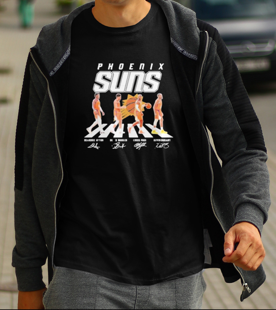 Phoenix Suns Deandre Ayton Devin Booker Chris Paul Kevin Durant Abbey Road Signatures Basketball T-Shirt