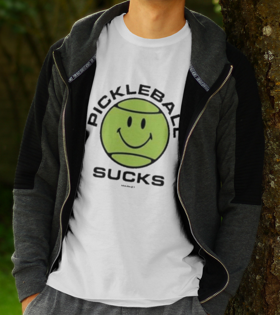 Smiley Face Pickleball Sucks T-Shirt