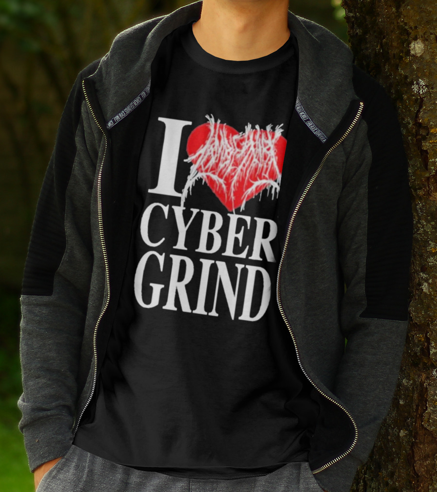 I Love Zombieshark Cybergrind T-Shirt