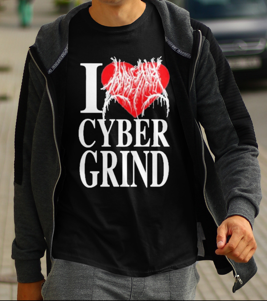 I Love Zombieshark Cybergrind T-Shirt