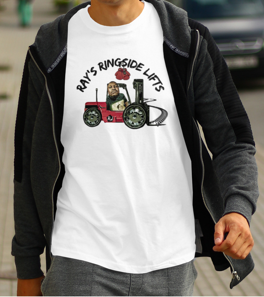 Ray's Ringside Lifts RJ Basketball Forklift Gloves T-Shirt