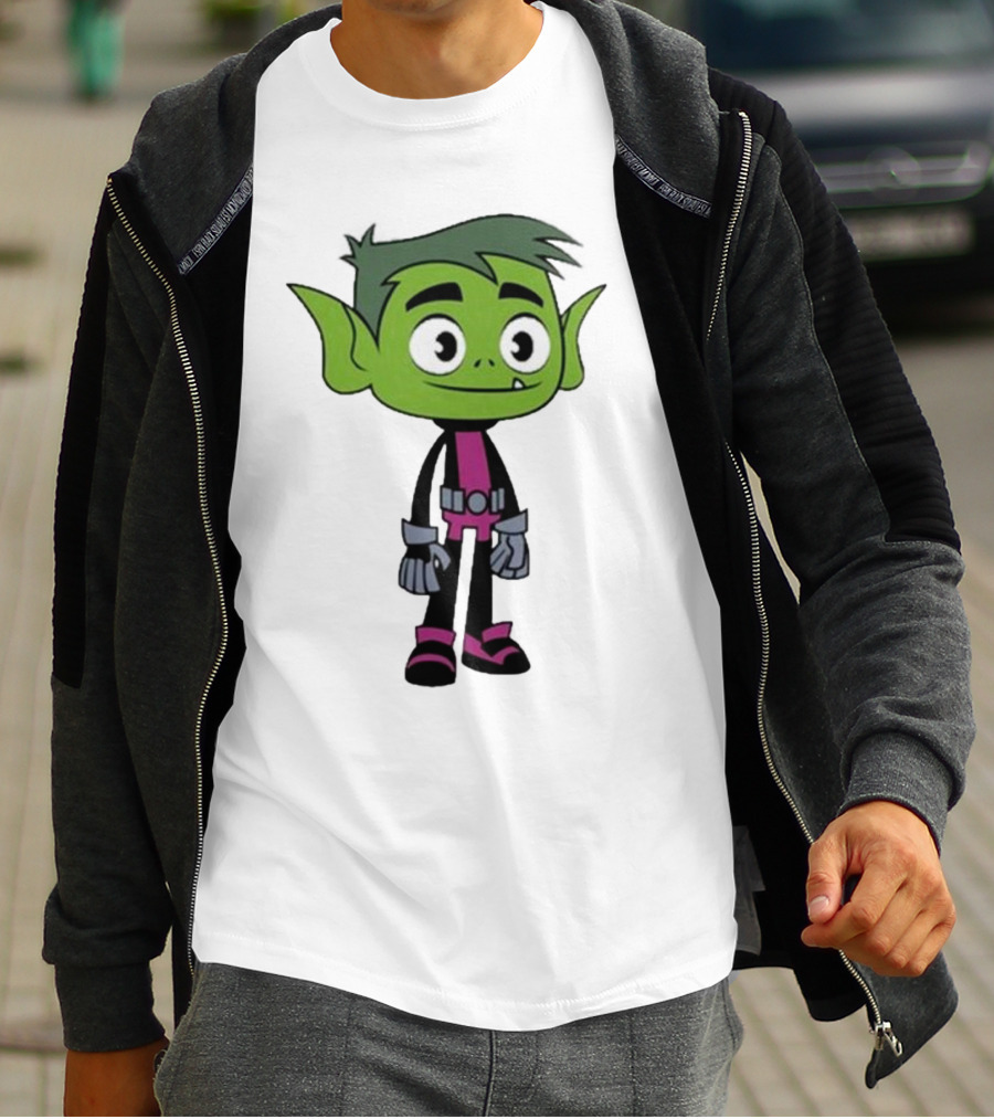 Ray William Johnson Wearing Teen Titans Beast Boy Character T-Shirt