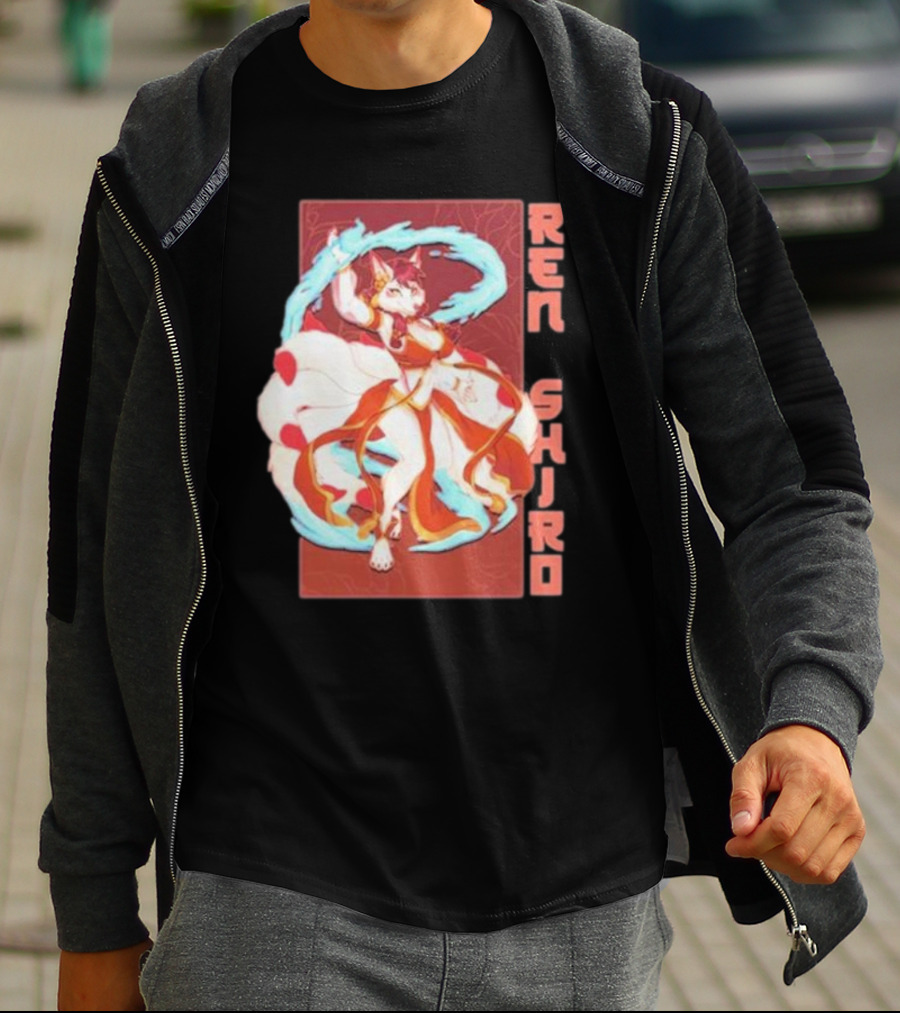 Ren Shiro Nine-Tailed Fox Spirit Wielder T-Shirt