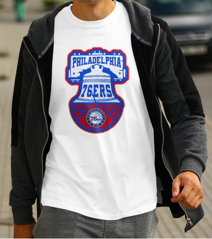 Philadelphia 76Ers 1949 Eastern Conference Liberty Bell T-Shirt