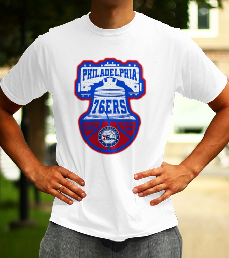 Philadelphia 76Ers 1949 Eastern Conference Liberty Bell T-Shirt