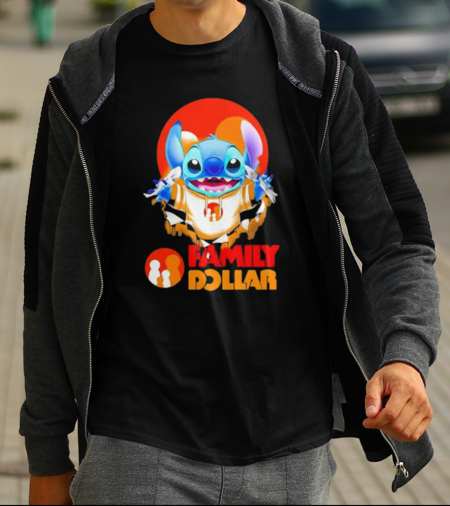Stitch Family Dollar Logo Remix T-Shirt