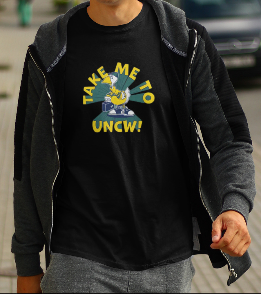 Take Me To UNCW Seahawk Wearing Cap And Sneakers T-Shirt