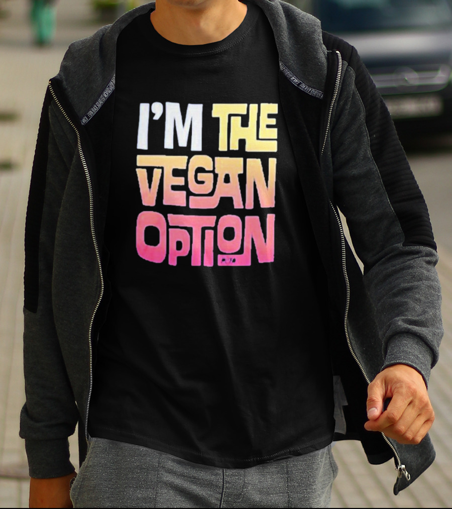 I’m The Vegan Option Gradient Text T-Shirt