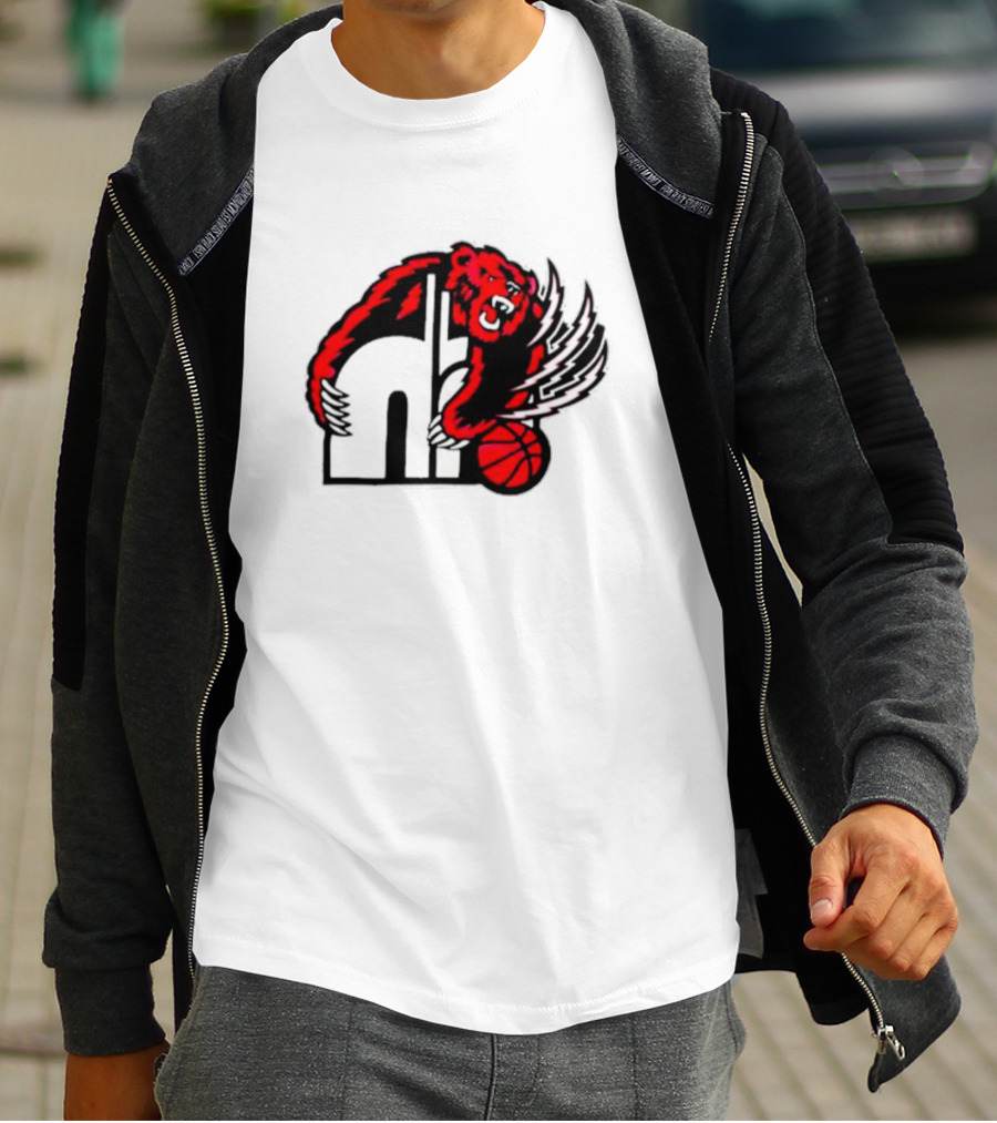 Memphis Hustle Basketball Bear Logo Konchar Hustle T-Shirt