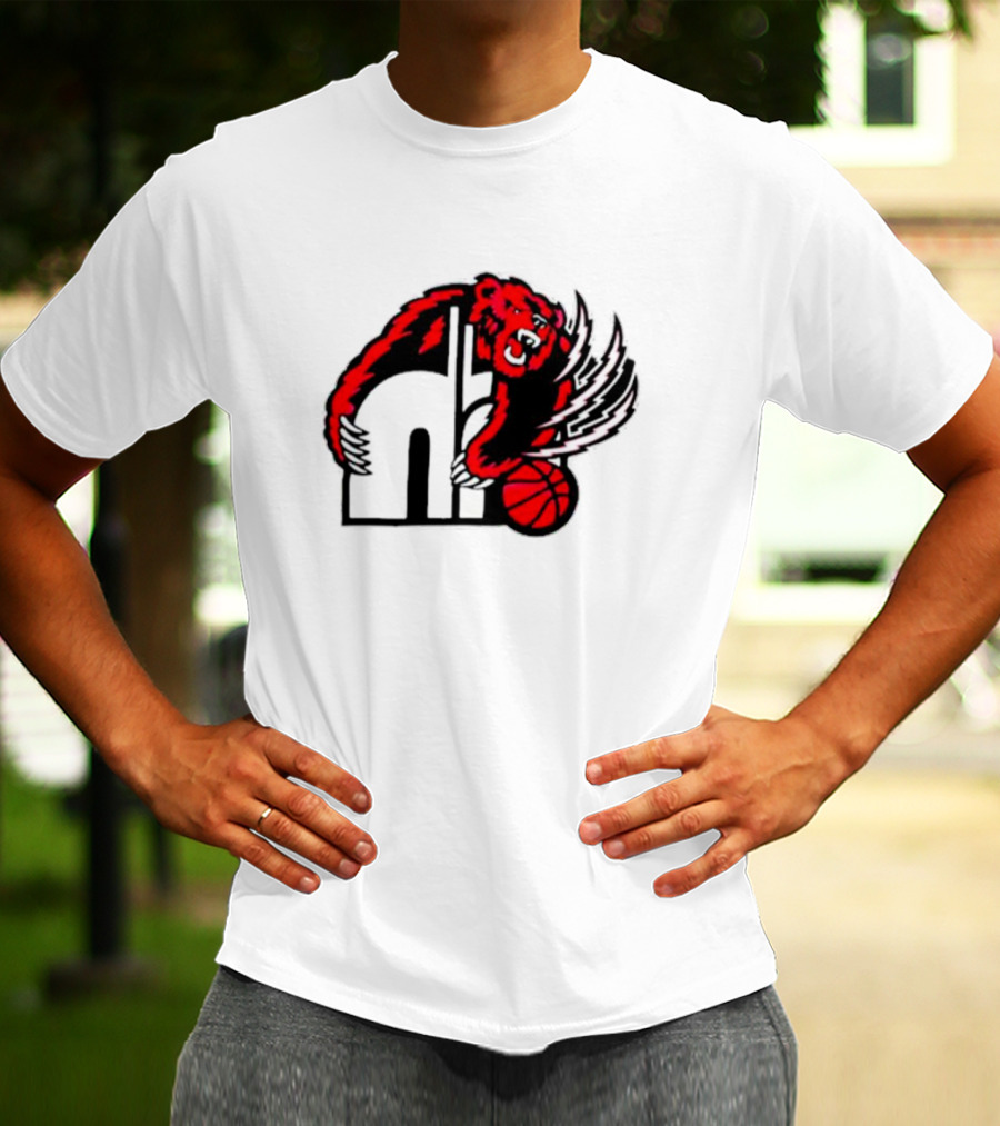 Memphis Hustle Basketball Bear Logo Konchar Hustle T-Shirt