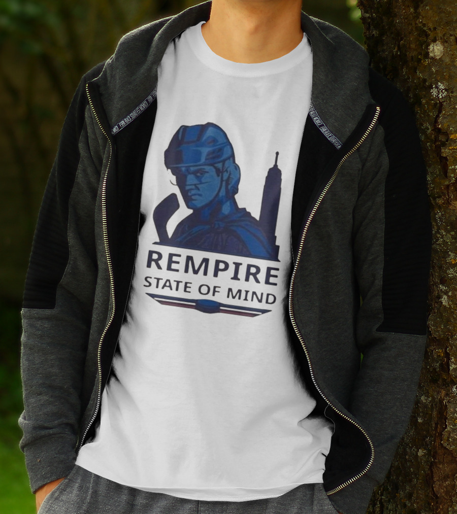 Rempire State Of Mind Matt Rempe New York Rangers Hockey Skyline T-Shirt