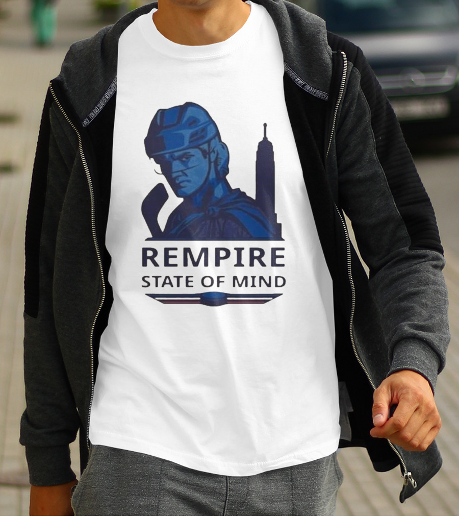 Rempire State Of Mind Matt Rempe New York Rangers Hockey Skyline T-Shirt