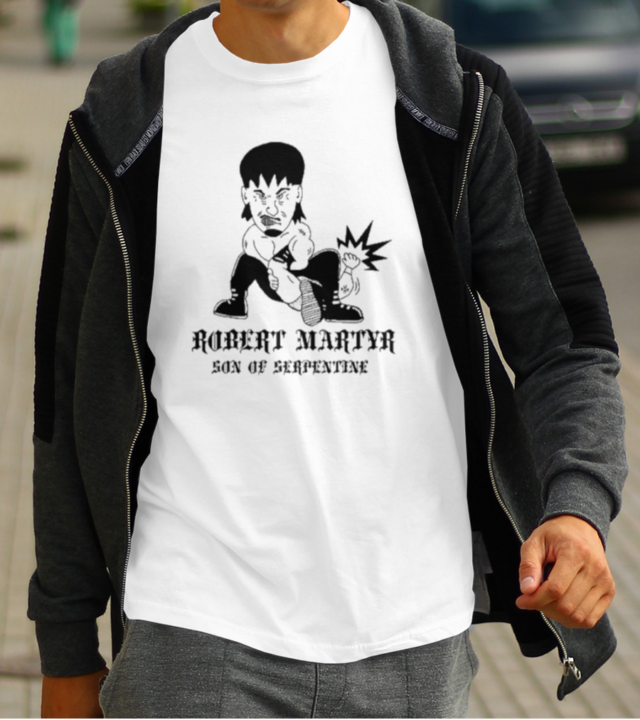 Robert Martyr Son Of Serpentine Bold Cartoon Character T-Shirt