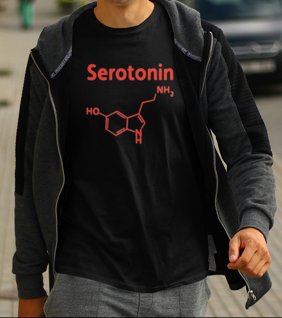 Serotonin Molecule Structure NH2 HO T-Shirt