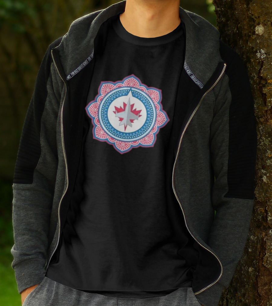 Winnipeg Jets South Asian Heritage Mandala T-Shirt