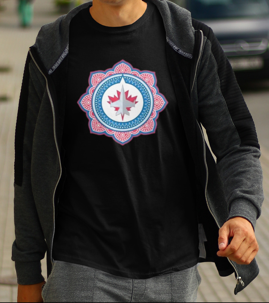 Winnipeg Jets South Asian Heritage Mandala T-Shirt