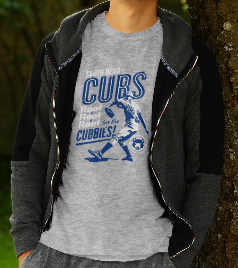 South Bend Cubs Root Root Root For The Cubbies Baseball Player T-Shirt
