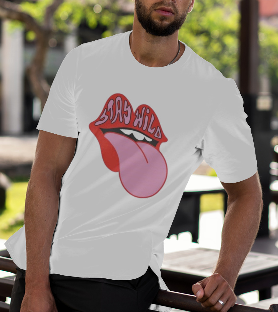 Stay Wild Lips Tongue T-Shirt