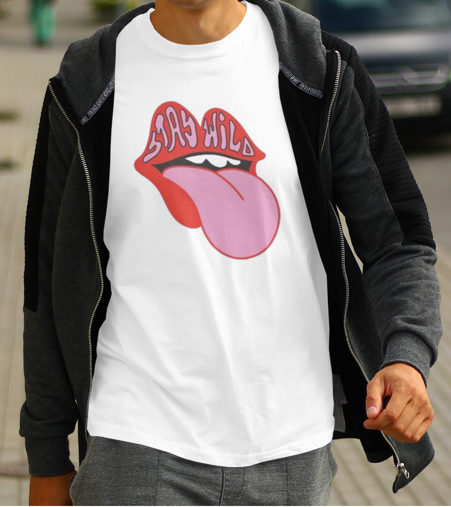 Stay Wild Lips Tongue T-Shirt
