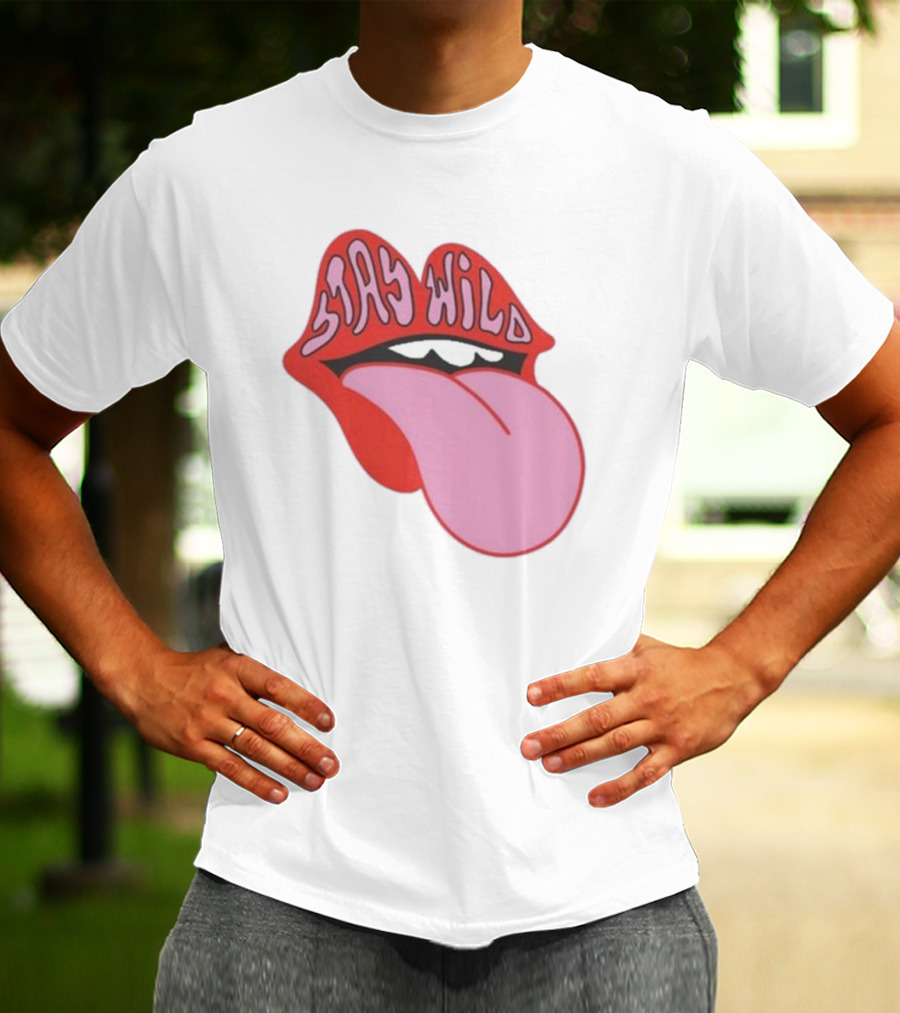 Stay Wild Lips Tongue T-Shirt