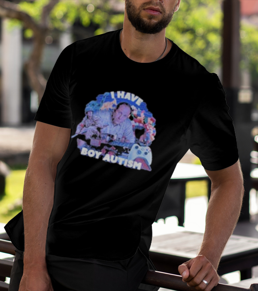 I HAVE BOY AUTISM Gaming Blocks And Toys T-Shirt