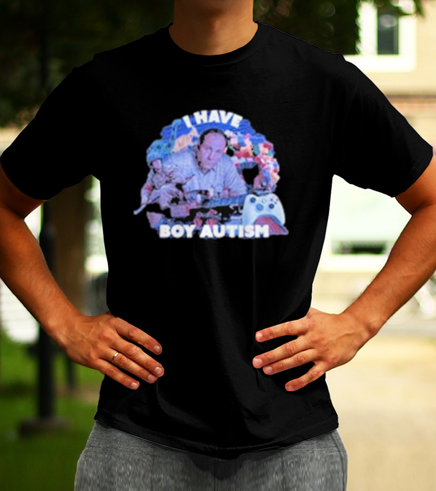 I HAVE BOY AUTISM Gaming Blocks And Toys T-Shirt