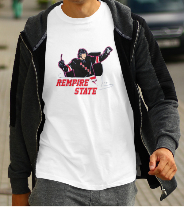 Rempire State Hockey Player Celebration Matt Rempe T-Shirt