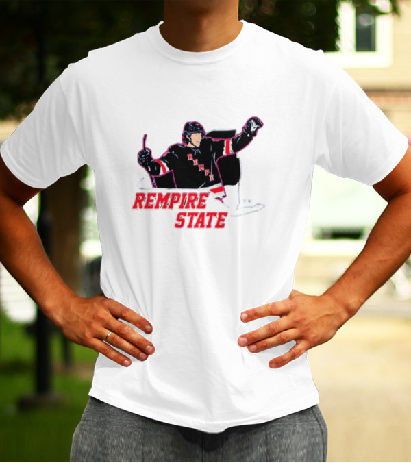 Rempire State Hockey Player Celebration Matt Rempe T-Shirt