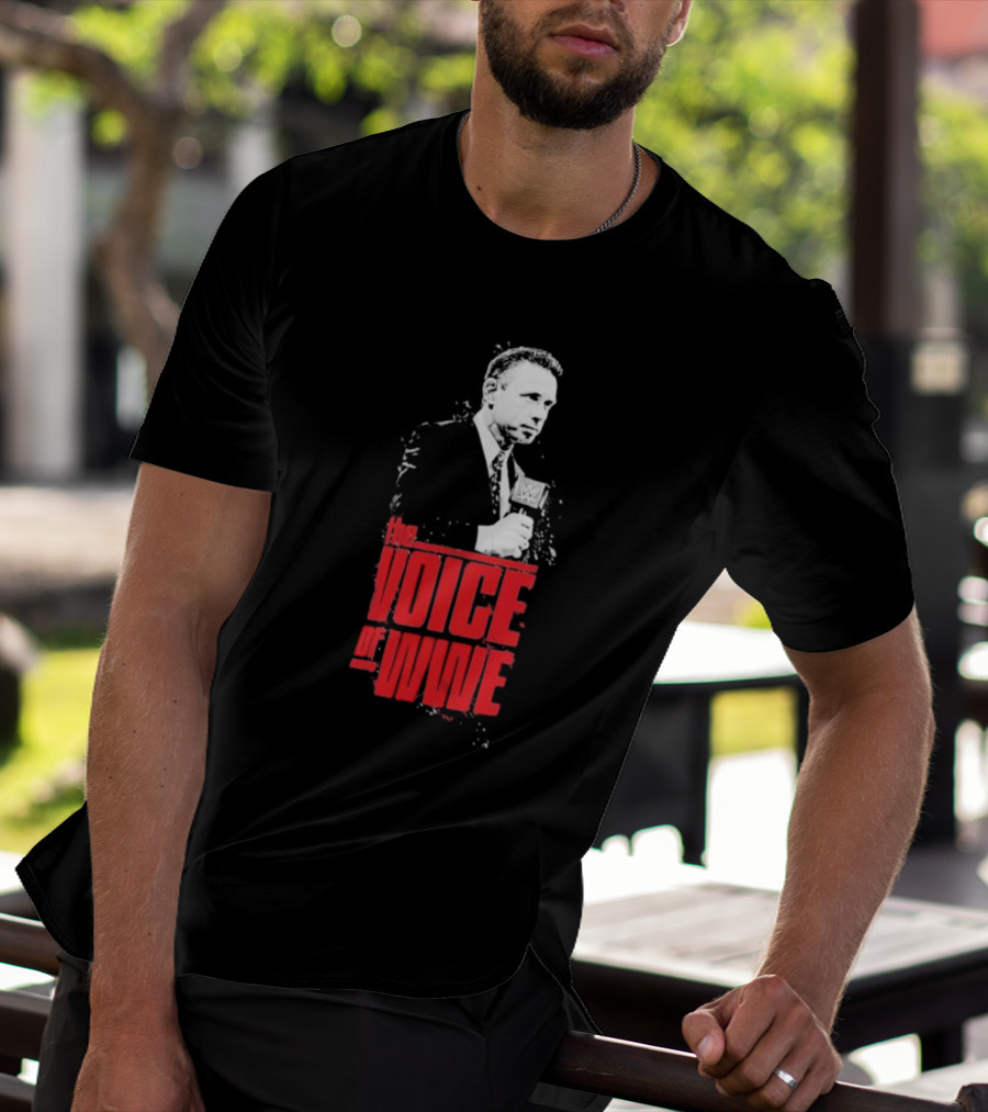 Michael Cole The Voice Of WWE Microphone T-Shirt