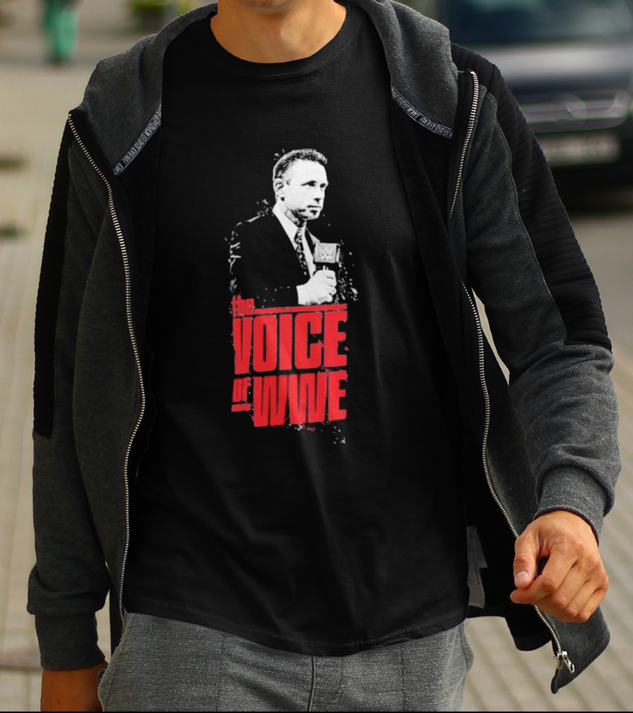 Michael Cole The Voice Of WWE Microphone T-Shirt