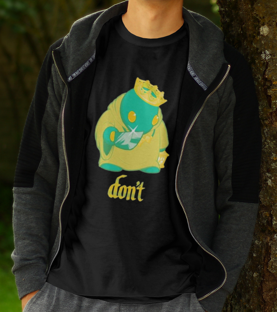 The Yetee King Don’t Green Creature With Crown And Crystal T-Shirt