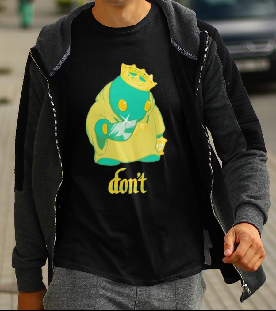 The Yetee King Don’t Green Creature With Crown And Crystal T-Shirt