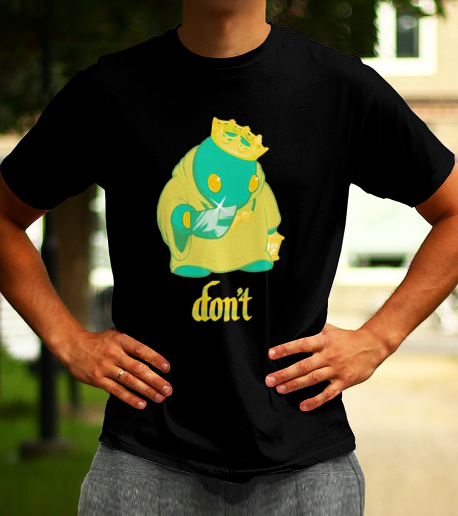 The Yetee King Don’t Green Creature With Crown And Crystal T-Shirt
