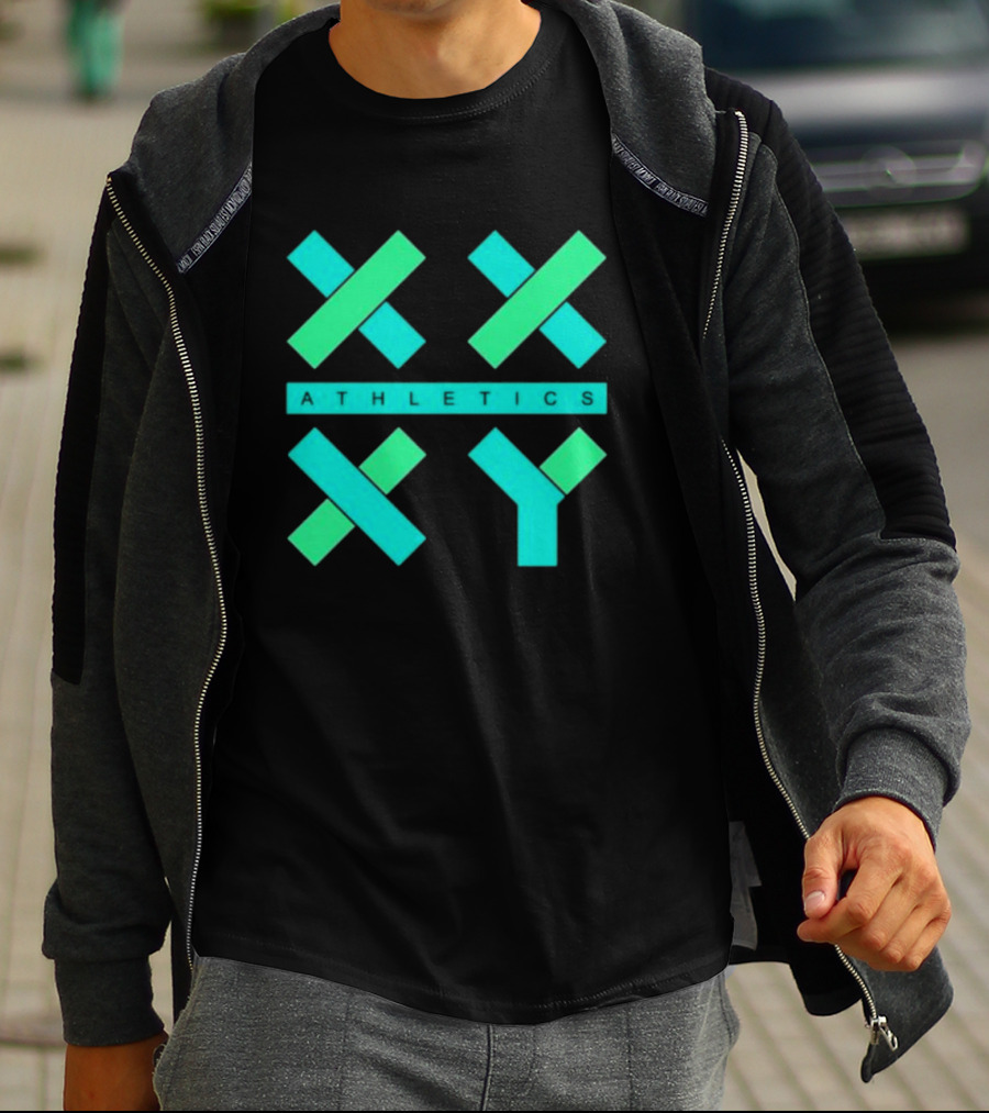Xx Xy Athletics Neon Geometric T-Shirt