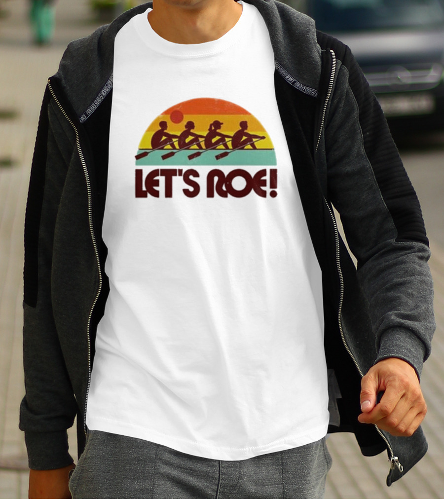 Let’s Roe Vintage Rowing Team Sunset T-Shirt