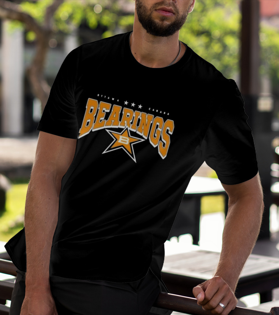 Ottawa Canada Bearings Three Stars B Star T-Shirt