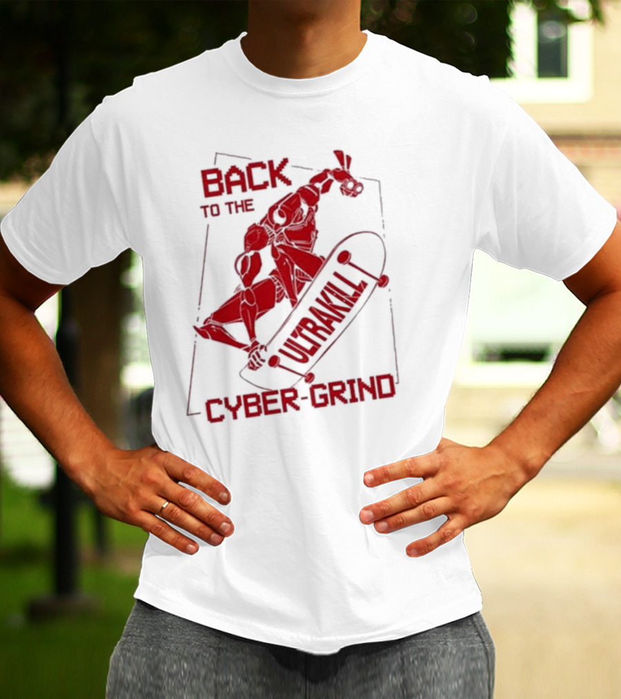 Back To The Ultrakill Cyber Grind Skateboarder De Sports Ultrakill T-Shirt