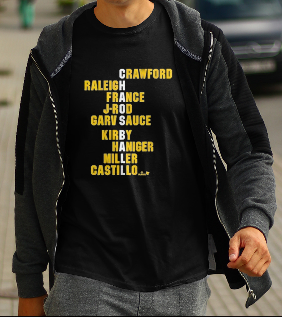 Crawford Raleigh France J-Rod Garv Sauce Kirby Haniger Miller Castillo Chaos Ball Names T-Shirt