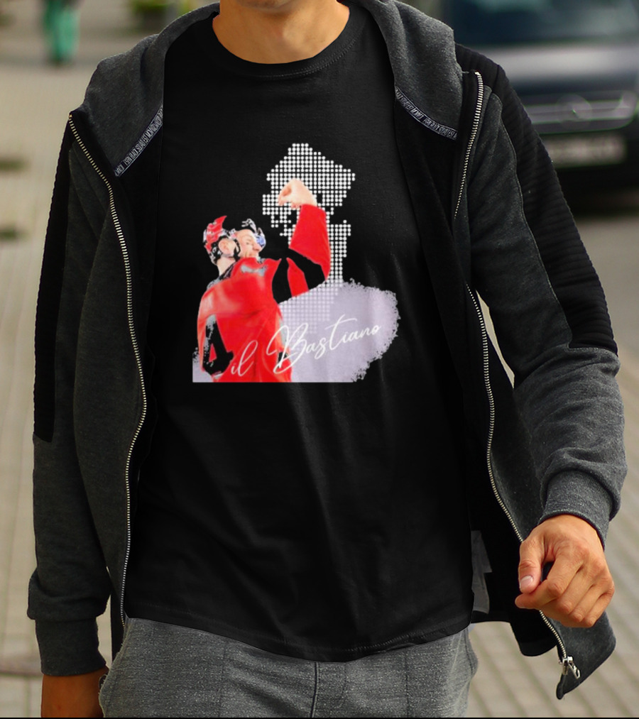 Il Bastiano Number 4 Hockey Celebration Signature T-Shirt
