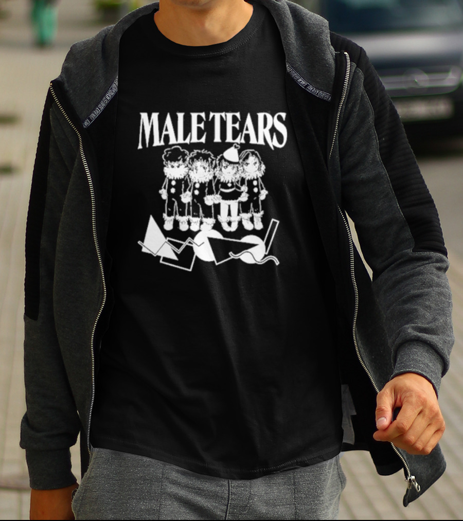 Male Tears Clown Babies With Geometric Shapes T-Shirt